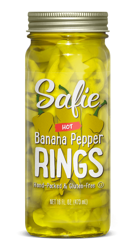 Safie Hot Banana Pepper Rings 16 Fl OZ