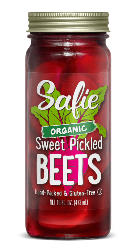 Safie Organic Sweet Pickled Beets 16 FL OZ