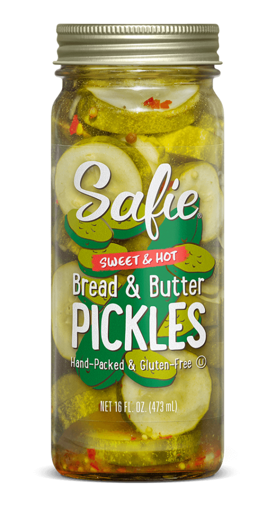 Sweet & Hot Bread & Butter Pickles Safie FoodsSafie Foods